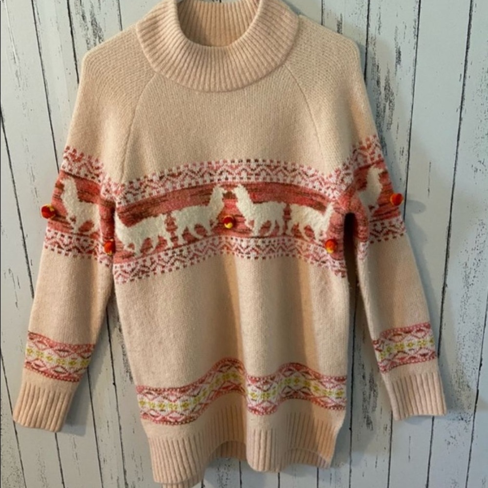 Cute alpaca sweater. Anthropology